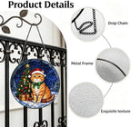 Stained Glass Window Hanging Orange Cat Suncatcher Gifts for Cat Mom 11.8" - Image 3