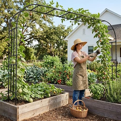 Heavy Duty Garden Arch Trellis, 98.4 x 94.8 in, Extra Wide - Image 2