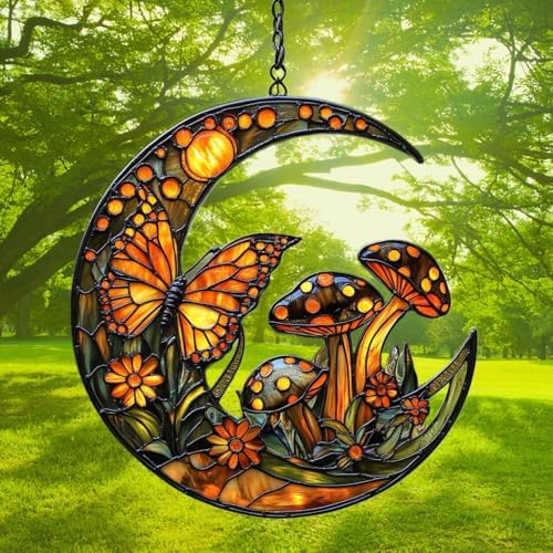 Cresent Forest Butterfly Acrylic Suncatcher - Image 3
