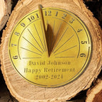 Custom Sundial Retirement Gift for Men Or Women, Personalized Custom Retirement Gift with Name and Date by HZYCYYFC