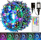164 FT 500 LED Halloween Lights Outdoor , Waterproof RGB String Lights with Remote Control& Timer Function, 24 Colors Changing Fairy Lights for Indoor Outdoor Room Wall Christmas Tree Party Decoration by weillsnow