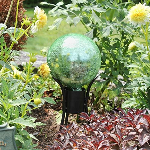 Achla Designs G6-LG-C, Light Green 6-Inch Crackle Gazing Globe Ball, 6 - Image 5