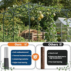 Grape and Cucumber Trellis,Outdoor Garden Arch Trellis for Climbing Plants,Large Grape Vine Trellis Pergola for Peas,Flowers and Melons,78" Hx78 Lx78 W,Nice for Yard and Patio - Image 6