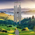 FSVGYY Wind-Chimes-Outdoor-Deep-Tone, Large Soothing Melodic Tones Windchimes, Wind Chimes for Outside, Memorial Wind Chime Best Gift for Mom Women Grandma Neighbors(32" Silver Coated Aluminum) by FSVGYY