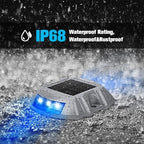 VOLISUN Solar Deck Driveway Dock Lights,Solar Pathway Lights,Blue 16 Pack - Image 4