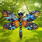 Tiffany Effect Dragonfly Acrylic Suncatcher - Image 3