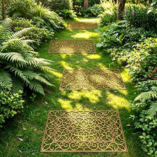 6Pack 23x15 Inch Large Rubber Stepping Stones for Outdoor Walkway - Image 6
