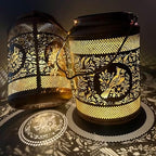 Solar Hanging Lanterns Outdoor Waterproof, 2 Pack Metal Decorative Lights - Image 4
