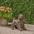 Josie Dog CAST SONE GSTATUE, Outdoor Cocker Spaniel Dog GStatue, Brown, No Assembly Required by Unknown
