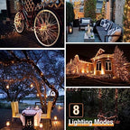 btfarm 12 Pack Solar String Lights Outdoor, Total 396FT 960LED Fairy Lights - Image 4