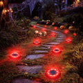 Flacchi Solar Lights Outdoor Waterproof，Red 12 Pack 2-in-1 Ground Lights by Flacchi