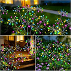 VOOKRY Solar Garden Lights Outdoor, 8 Pack Multicolor Fairy Firework Lights - Image 5