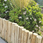 FOREVER BAMBOO Natural Eucalyptus Wood Solid Log for Garden Border Edging Landscaping Borders Lawn 72 in L x 12 in H x 1.25 in D - Image 4