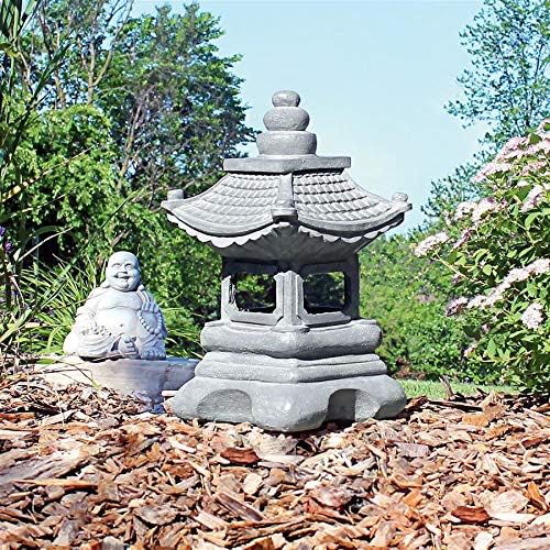 Design Toscano s/2 Chengdu Pagoda Asian Lantern Statues - Image 6