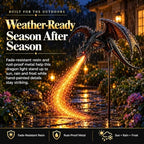 2027 New Solar Dragon Fire Garden Light, Dragon Garden Statue Stake with Breathing Fiber Optic Flame, Weatherproof Solar Outdoor Decor for Lawn, Pathway, Flower Bed & Patio，1PC - Image 5