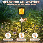 Swingers Solar Torch Lights Outdoor, 33" Tall Flickering Flame Lights - Image 5