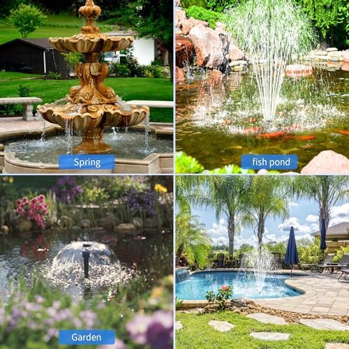 Biling 35W Solar Pond Pump 450GPH Dry-Run Protection Quiet Pump For Garden - Image 6