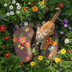 Outdoor Anti Slip Stepping Stones Set, DIY Footprint Shaped Paving Stones - Image 3