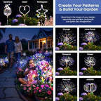 6Pack Solar Lights Outdoor, Multicolor Firework Lights - Image 6