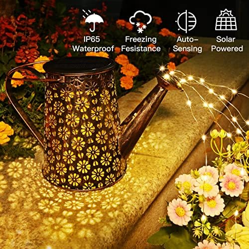 Solar Garden Lights Watering Can Lights Outdoor Garden Decor - Image 2