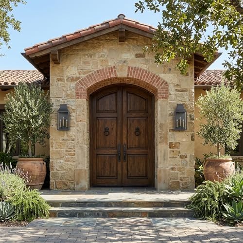 21" Large Classic Outdoor Wall Light Fixture,Exterior Sconce Lantern - Image 4