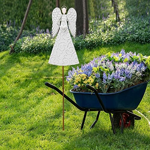 Angel Garden Stake Decorative Yard Art Metal Angel Outdoor Garden Decor - Image 3