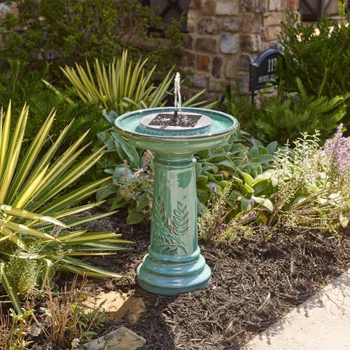 Smart Solar Aquanura IntelliSolar® Ceramic Outdoor Solar-Powered Fountain Kit, Converts Traditional Birdbath or Pond Into a Solar Fountain - Image 5