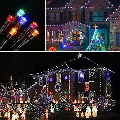 Solar Christmas Lights Outdoor, 98.4ft 300 LED Solar Fairy String Lights, 8 Modes Waterproof Christmas Lights for Garden, Patio, Bush, Home, Party, Wedding, Holiday, Tree Decorations (Multicolor) - Image 5