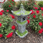 31.5’’High Japanese Moss-Covered Pagoda Statue - Image 7