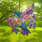 Cute Colorful Hummingbird Acrylic Suncatcher - Image 3