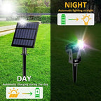 T-SUN 4-in-1 Color Changing Solar Spot Lights Outdoor,RGB Solar Spotlights - Image 4