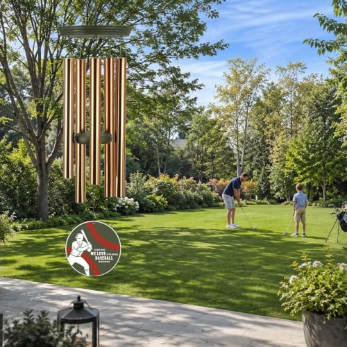 Personalized Golf Theme Memorial Wind Chimes - Image 5