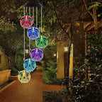 Hummingbird Solar Wind Chimes for Outside - Color Changing LED Outdoor Solar Lights Waterproof Windchimes, Home Garden Patio Yard Porch Decoration (Owl) - Image 3