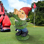 Design Toscano Bigey Burt Funny Golfing Garden Gnome Statue, 12 inch, Polyresin, Full Color - Image 6