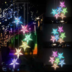 Hummingbird Solar Wind Chimes for Outside - Color Changing LED Outdoor Solar Lights Waterproof Windchimes, Home Garden Patio Yard Porch Decoration (Star) - Image 5