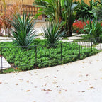 5 Pack Decorative Fence Metal Garden Fence 16in x 7.5ft Panel Set Animal Barrier Border Edging - Image 2