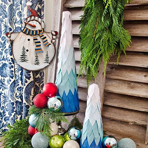 Christmas Snowman Garden Stake Rustic Metal Xmas Yard Sign for Lawn Pathway Patio Outdoor Christmas Decorations - Image 4