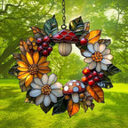 Floral Wreath Acrylic Suncatcher - Image 3