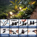 12-Pack Low Voltage Landscape Lighting Kit for Garden Yard 12W 1500LM 2700K - Image 7