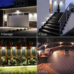 [16 Packs] Solar Motion Lights Outdoor, Ultra Bright Solar Fence Lights with Motion Sensor, IP65 Waterproof Security Light 3 Modes, 270° Lighting Angle, Wall Lights for Deck Patio Fence Garage Door - Image 2