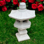 Yard Pagoda Figurine Concrete Outdoor Lantern Stone Backyard Pagoda Zen Garden Decoration Lawn Lantern Statue Japanese Style - Image 7