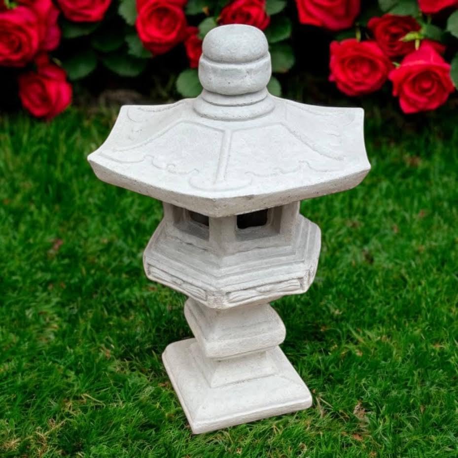 Yard Pagoda Figurine Concrete Outdoor Lantern Stone Backyard Pagoda Zen Garden Decoration Lawn Lantern Statue Japanese Style - Image 7
