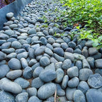 FANTIAN 40 lbs Black River Rocks for Landscaping, 2-3 Inch Pebbles - Image 5