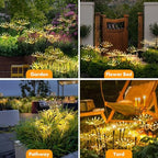 Kwaiffeo 4 Pack Solar Firework Lights Outdoor Waterproof Garden Decor Warm - Image 3