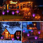 Purple Solar Torch Lights, Halloween Solar Lights Outdoor - Image 3