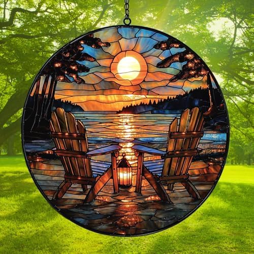 Beach Campfire Acrylic Suncatcher - Image 3