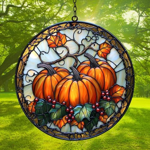 Pumpkin Garden Acrylic Suncatcher - Image 3