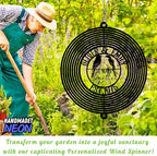 Personalized 50th Wedding Anniversary Lovebirds Metal Outdoor Wind Spinner Lovebirds Hanging Sign Custom Couple Name Spinner Sign Parents Gifts - Image 7