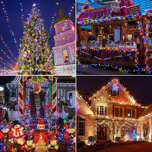 Joomer Solar Christmas Lights Outdoor, 2PACK Total 144FT 400LED, Blue - Image 6