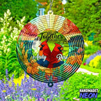 Personalized Dog Angel Paw Wind Spinner Sublimation Memorial Custom Name Years Kinetic Ornament Laser Cut 3D Outdoor Indoor Garden Yard Gifts (Cardinal) - Image 4